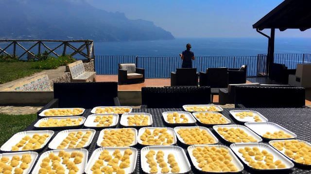 Cocce is a specialty pasta made in this area of the Amalfi Coast. We use it for our Pasta Fagiole. 